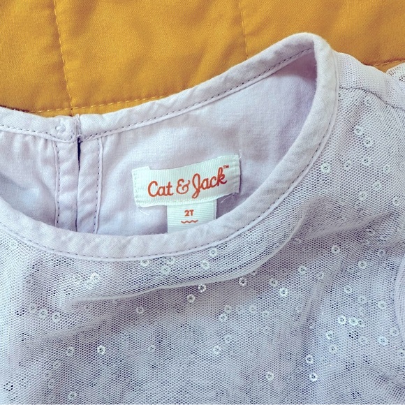 Toddler Girls Cat & Jack Purple Tulle Dress - Picture 3 of 6